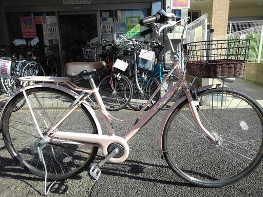 中古自転車２８１１　前後タイヤ新品！ブリヂストン　2016年カジュナDXベルト　CB7CB6　２７インチ　３段ギヤ　LEDオートライト　ベルトドライブ　カートリッジBB 大型前かご　キッキーと音がならない後輪ローラーブレーキ錆びにくい部品：ハンドル・リム・クランク・スポーク・前ブレーキ