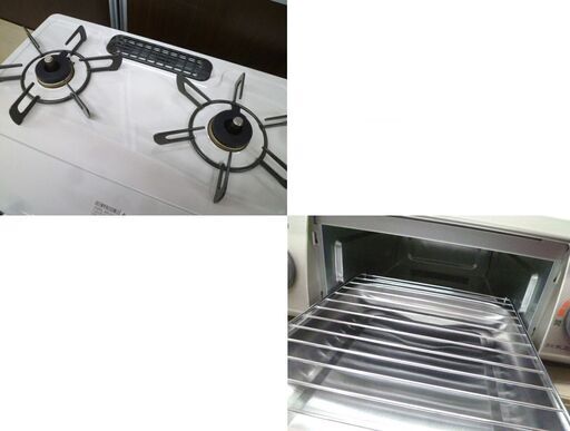 リンナイ LPガス用 ガステーブル 2021年製 KG34NBEL 幅56cm 左  