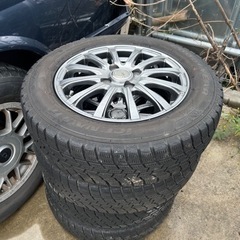 タイヤホイール　4本　スタッドレスタイヤおまけ　165/70R1...