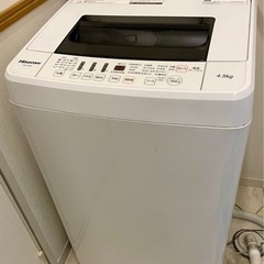 2017製 ハイセンス 洗濯機 4.5kg洗い【譲り先確定】