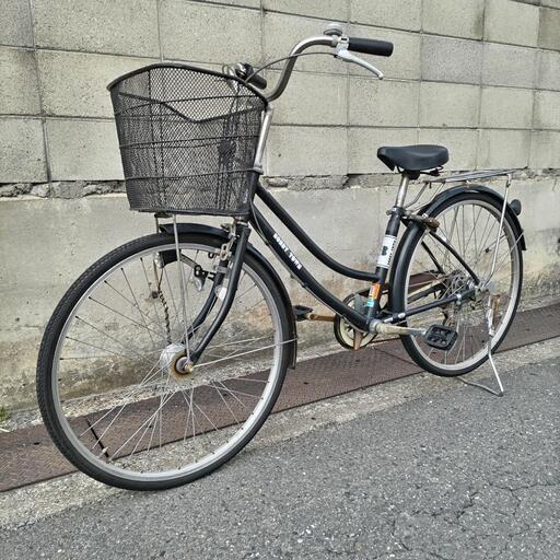 26インチ 6段変速自転車 オートライト付