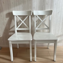 椅子　二脚　IKEA INGOLF インゴルフ 背もたれ　チェア...