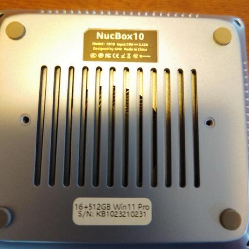 NucBox10 小型PC ryzen7_5800u搭載 パーツ強化済み NucBox10 小型PC