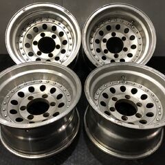 ROCOM HORIZON 2 社外ホイール 15インチ 4本 6.5J6HPCD139.7+30 100系ハイエース等 リペアベース　(VHF224)クレジットカード QRコード決済可能 社外ホイール 15インチ 4本 6.5J6HPCD139.7約+30 レンコンディッシュ