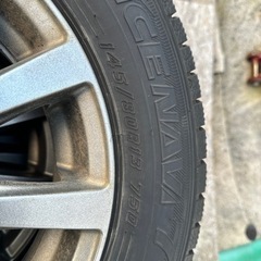 取引中！145/80 r13軽スタッドレスアルミ付き 1年落ち4本セット！