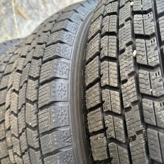 取引中！145/80 r13軽スタッドレスアルミ付き 1年落ち4本セット！