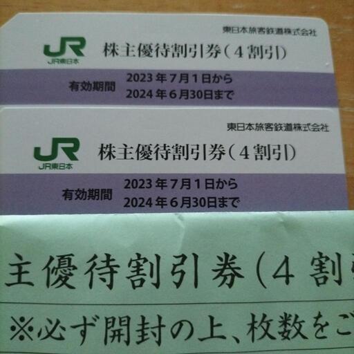 jr東日本 株主優待券です