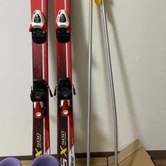 ジュニア スキー 3点 板約140cm ブーツ23.0cm 