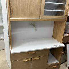 ☆値下げしました❗【パモウナ】レンジボード 食器棚 スロークローザー 