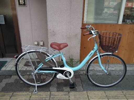 【本体のみ】[Panasonic] ViVi・LU 26吋電動アシスト自転車(エアリーブルー)