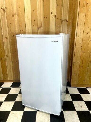 アイリスオーヤマ　1ドア冷蔵庫　IRJD-9A-W 2021年製　93L　ホワイト　キッチン　料理　住まい