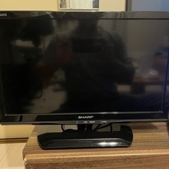 SHARP 液晶19インチテレビ(リモコン付き)すぐ観れます