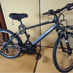 Panasonic電動自転車ハリヤ ◎マットブラック美品〈バッテリーは含みません〉