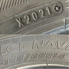 グッドイヤー　アイスナビ　スタッドレスタイヤ  サイズ　155/65R14 製造年　2021年20週➕2021年47週 4本セット 
