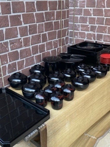 ◎お値下げしました‼️ 【断捨離中】茶道具 懐石道具一式揃 天然木 茶会席揃 共箱付
