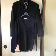 カンコー学生服(170A)とセーター(L)のセット
