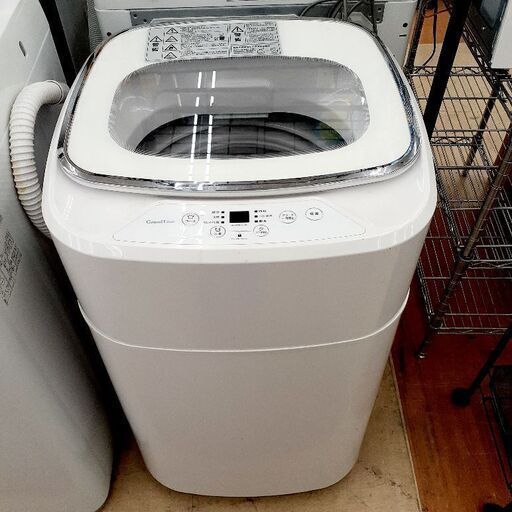 A-Stage グランドライン 全自動小型 3.8kg洗濯機 コンパクト GLW-38W 2020年製 中古品
