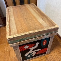 お茶箱　茶箱　木箱　収納ケース　ボックス　昭和レトロ