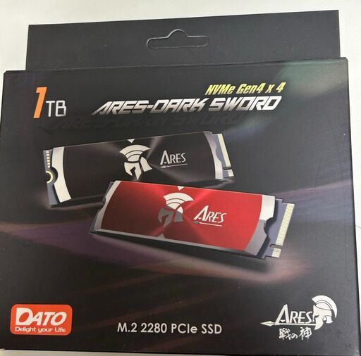 PCパーツ DATO ARES DARK SWORD 1TB M.2 2280 PCIe Gen4x4 SSD