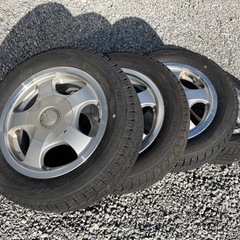 スタッドレスタイヤ155/65R13アルミホイールセット