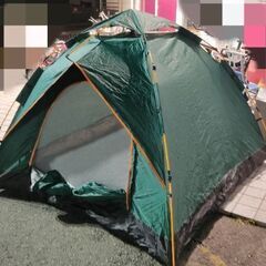 ワンタッチ テント 2～3人用 緑色 説明書付き