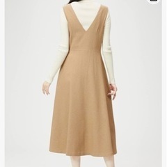 タグ付き新品！定価24,200円 ブランド: LAISSE PASSE (レッセパッセ) [レッセパッセ] カジュアルドレスサイドボタンジャンパー ワンピース レディース