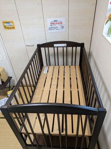 サワベビーベッド デュアルスライドベッド ☆すのこ床板☆美品☆ 日本