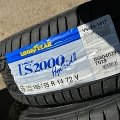 新品タイヤホイル4本セット165\\55-14グッドイヤー