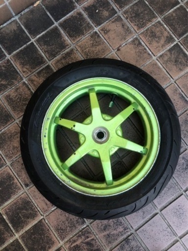 セピアZZ　2スト　後タイヤバリ山　サイドスタンド付　ガソリン、Eオイル満タン セピアZZ リアホイール タイヤ9部山 タイヤ交換（スズキ セピアZZ）by