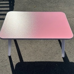 ローテーブル　ピンク