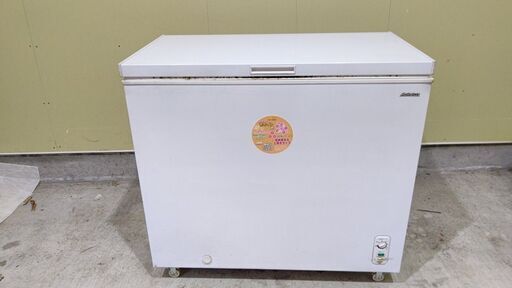 値下! 2017年製 アビテラックス 冷凍庫 ストツカー 1ドア・上開き 205L キャスター付き ACF-205C 中古品