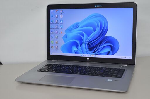 中古ノートパソコン Windows11+office 爆速SSD256GB+HDD1TB HP Probook 470 G4 core i5-7200U/メモリ8GB/17.3インチ/カメラ/無線/DVDマルチ