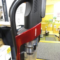 東芝 トルネオV 2021年製 コードレススティッククリーナー VC-CLX50 レッド スタンド付き サイクロン掃除機 TOSHIBA 西岡店