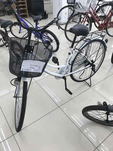 ★ジモティ割あり★ サイモト自転車 自転車 26インチ ホワイト クリーニング済み HJ1341