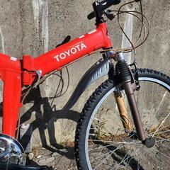 B195 未使用保管品☆TOYOTA☆マウンテン折り畳みバイク☆21段変速☆26