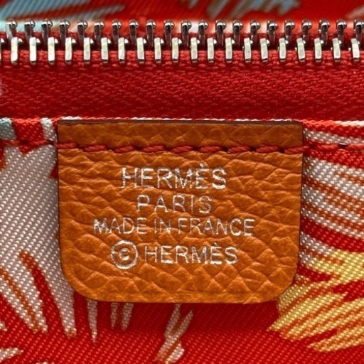 m914507 HERMES エルメス アザップ シルクイン ロング シルバー金具 オレンジ色 人気商品 刻印 男女共用 人気カラー 未使用品