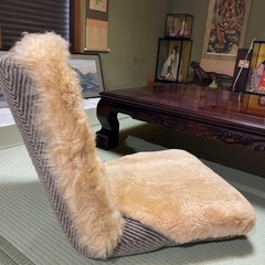 ムートン 羊 高級座椅子2つ セット