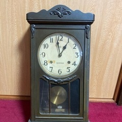 SEIKOSHA 時計 振り子時計 ゼンマイ式 柱時計 掛時計 レトロ アンティーク 精工舎