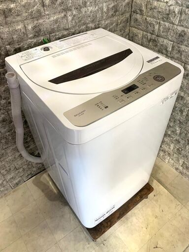 全国送料無料★3ヶ月保証付き★洗濯機★SHARP★2021年★ES-GE6E-T★6㎏★S-152
