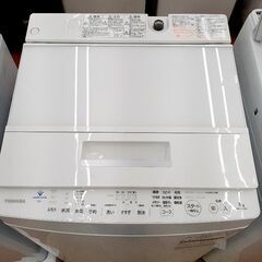 ★ジモティー割引有★ TOSHIBA 7kg全自動洗濯機 AW-7D7(W) 2019年製 中古品 