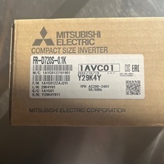 三菱電機 FR-D720S-0.1K 単相200V入力/三相200V出力 0.1KW