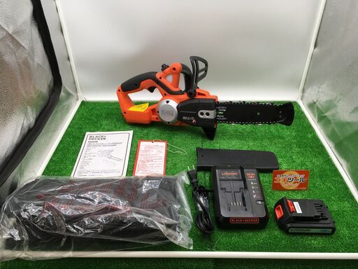 【エコツール岡崎インター店 】Black\u0026Deckerブラックアンドデッカー 18V リチウムチェーンソー GKC1820L2N【愛知県/岡崎市/工具】【IT2OAU87PIQ0】