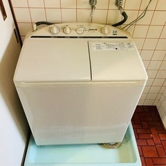 洗濯機　二層式洗濯機　レトロ
