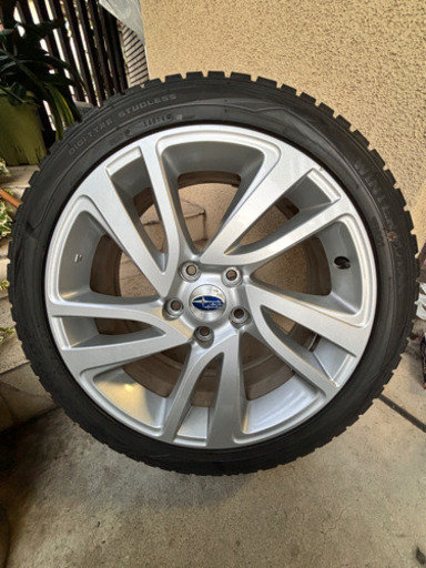 スバル レヴォーグ18インチ純正ホイール&ダンロップスタッドレスタイヤ  