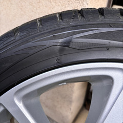 スバル レヴォーグ18インチ純正ホイール&ダンロップスタッドレスタイヤ　小傷あり　手渡しのみ