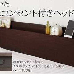 フレームのみ【アウトレット品】シングル 棚コンセント付き 縦開き 