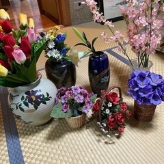 【決定済】花瓶　造花　壺　ツボ　飾り　インテリア