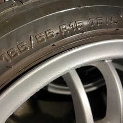 PIAAホイール PCD100 4穴15インチ6.5j+43&エコタイヤ165/55/15r 