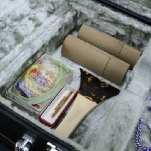 ジャンク 三味線 ハードケース付き 太棹 丸打胴 東サワリ装備 文化譜譜