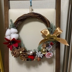 ハンドメイド　クリスマスリース